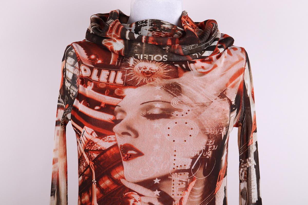 Vintage Jean Paul Gaultier Vestido Soleil de los años 90 Surrealismo Cabaret Película en venta 2