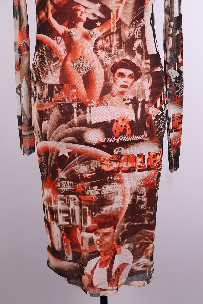 Vintage Jean Paul Gaultier Vestido Soleil de los años 90 Surrealismo Cabaret Película en venta 4