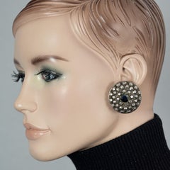 Vintage JEAN PAUL GAULTIER Ethnische Nietenscheiben-Ohrringe