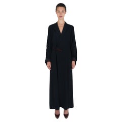 Kimono nero lungo vintage di Jean Paul Gaultier, collezione Autunno/Inverno 1997-98