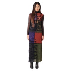 Vintage Jean Paul Gaultier F/W 2001 Print Mesh Co-ord-Set aus Mesh mit Druck