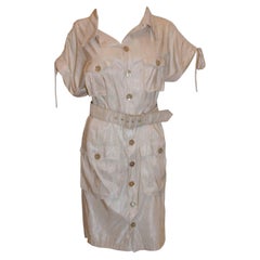 Vintage Jean Paul Gaultier Femme Ivory Shirt Dress
