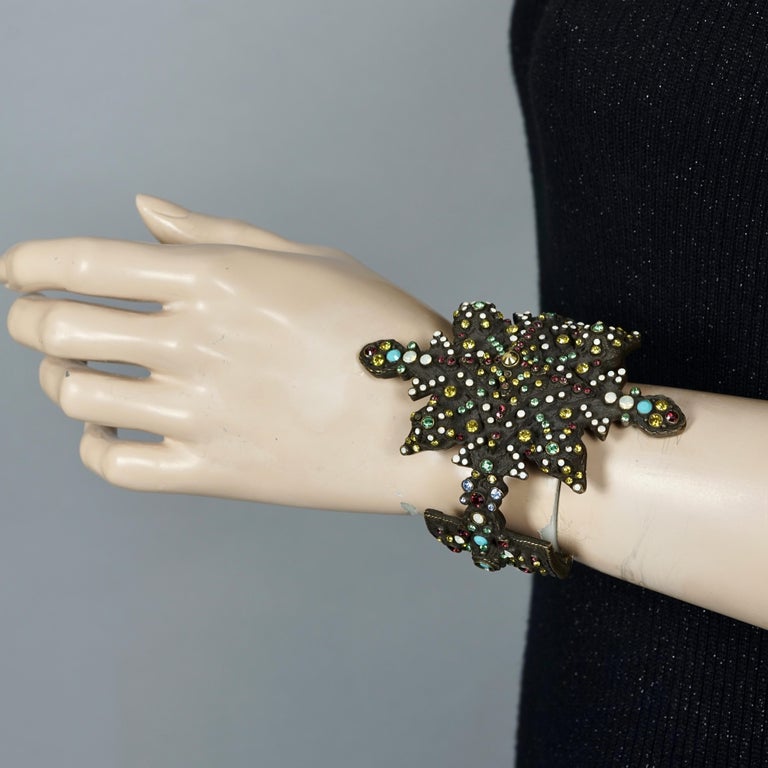 Vintage Jean Paul Gaultier Leather Wrist Cuff