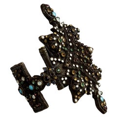Bracciale gotico gioiello vintage Jean Paul Gaultier Jeans
