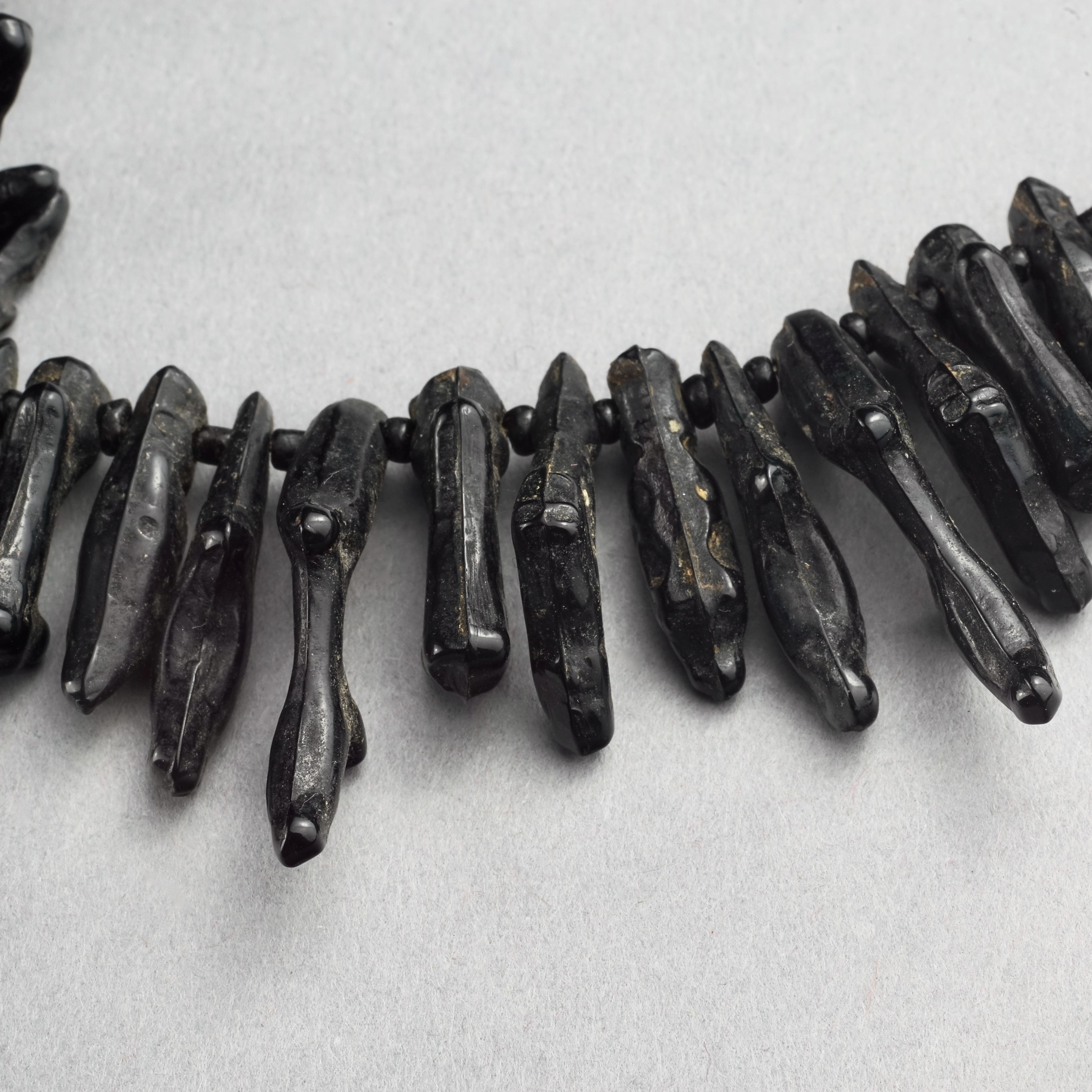 Vintage JEAN PAUL GAULTIER Gothic Nugget Cross Necklace 1