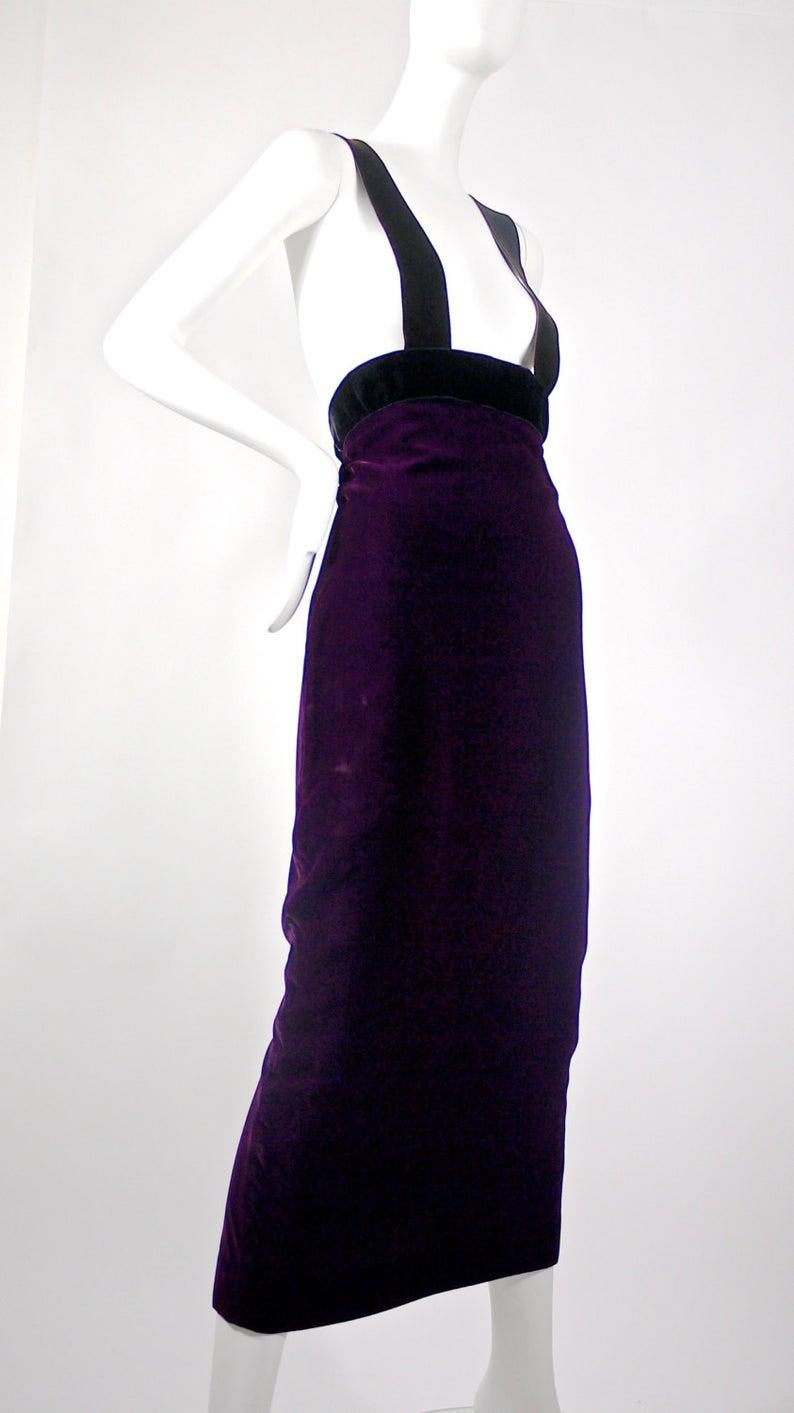 velvet high waisted skirt