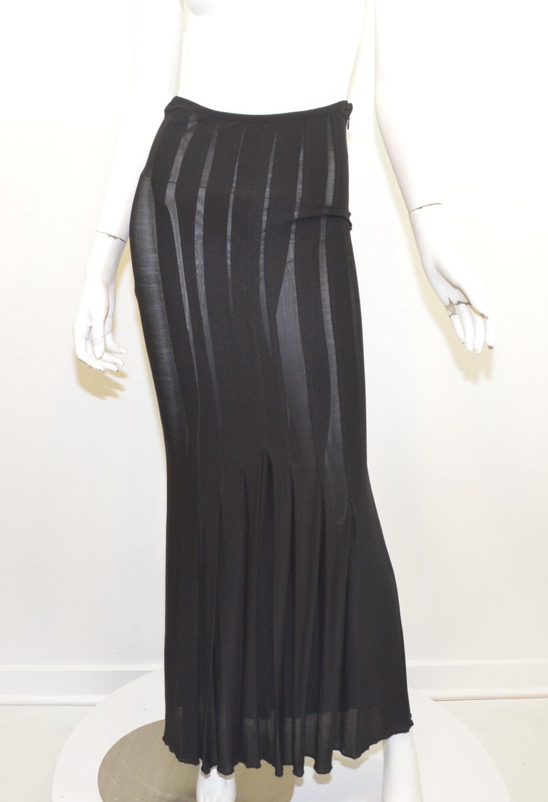 Vintage Jean Paul Gaultier Jersey Skirt For Sale at 1stDibs