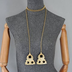 Vintage Jean Paul Gaultier Jeans Collana etnica Jewell con cintura