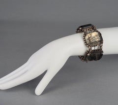 Vintage JEAN PAUL GAULTIER Jpg Logo Encrusted Lucite Link Bracelet