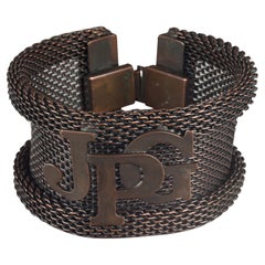 Vintage JEAN PAUL GAULTIER Jpg Logo Mesh Cuff Bracelet
