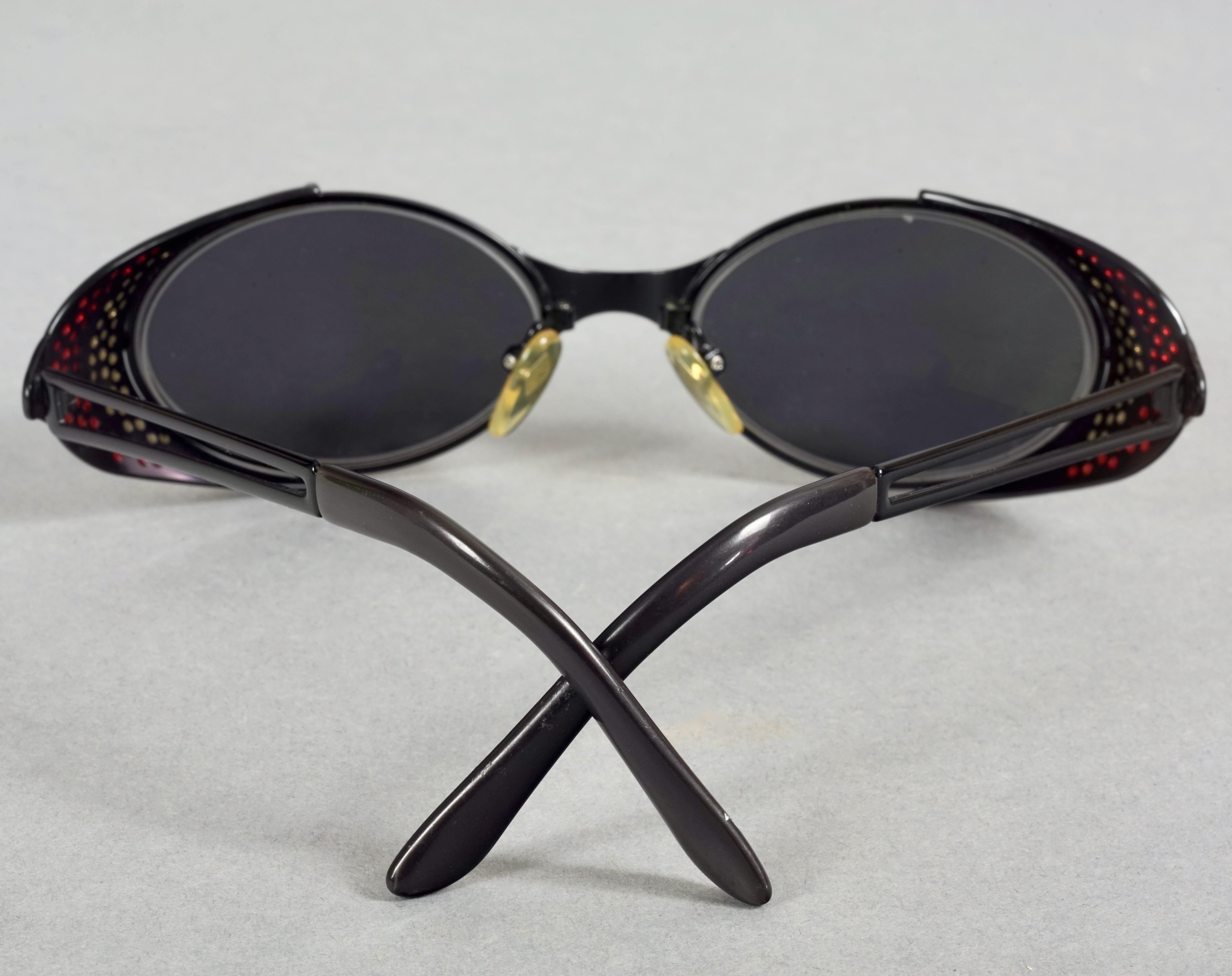 Vintage JEAN PAUL GAULTIER Logo gepunktete Steampunk-Sonnenbrille, Vintage für Damen oder Herren im Angebot