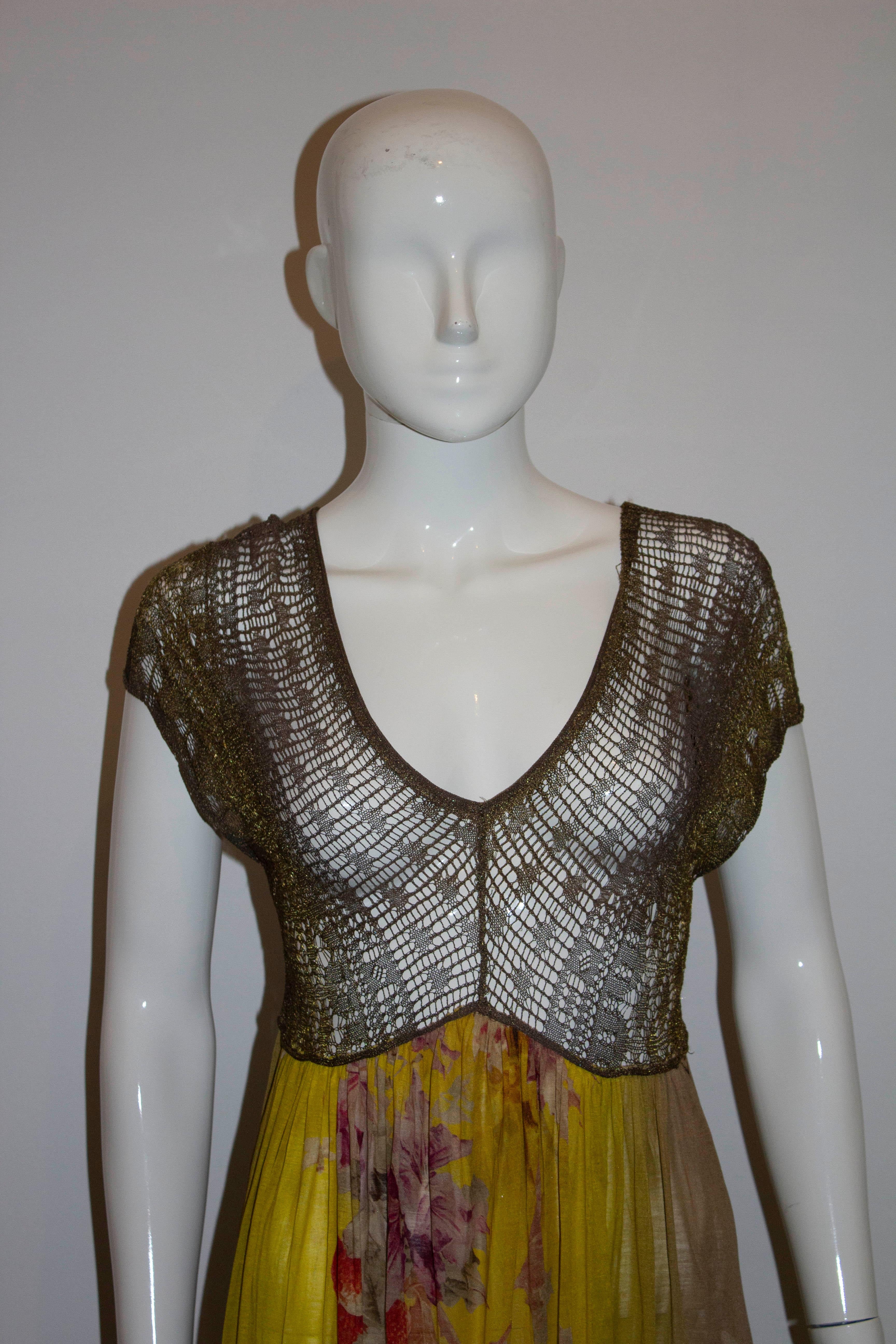 Vintage Jean Paul Gaultier Maille Femme Dress In Good Condition For Sale In London, GB