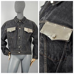 Vintage JEAN PAUL GAULTIER Metal Pocket Denim Jacket