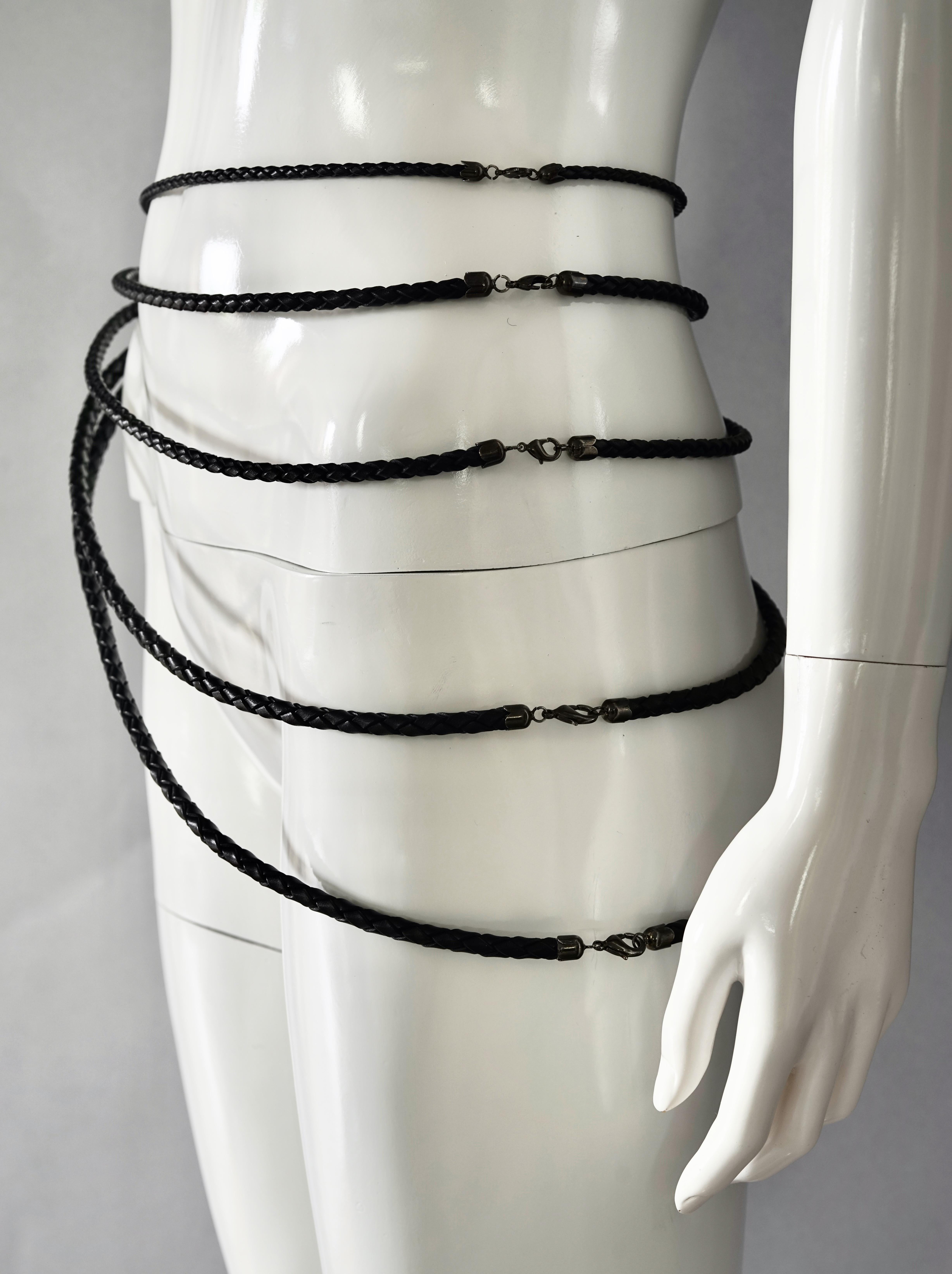 belt braided necklaces