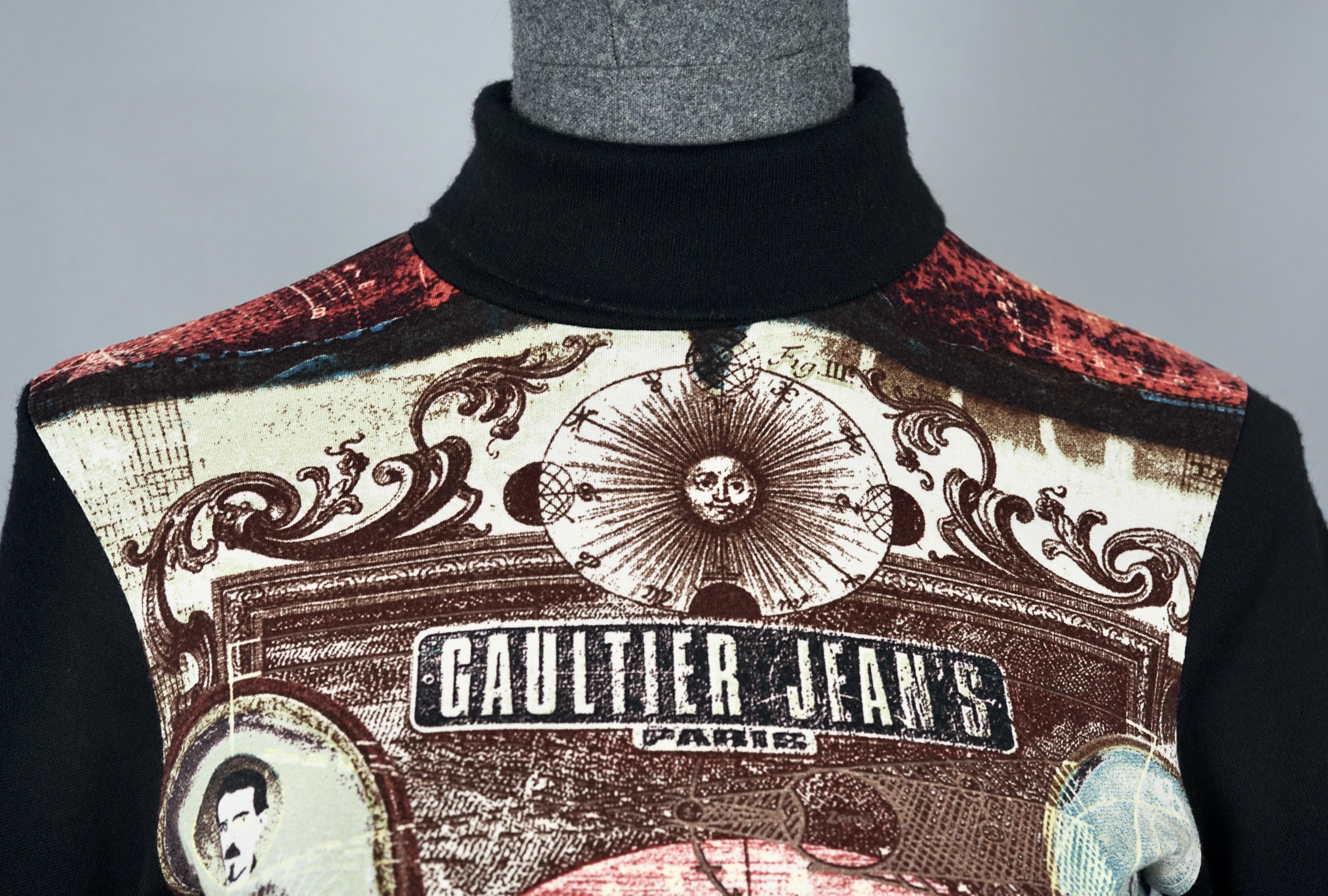 Vintage JEAN PAUL GAULTIER Novelty Collage Print Top For Sale 5