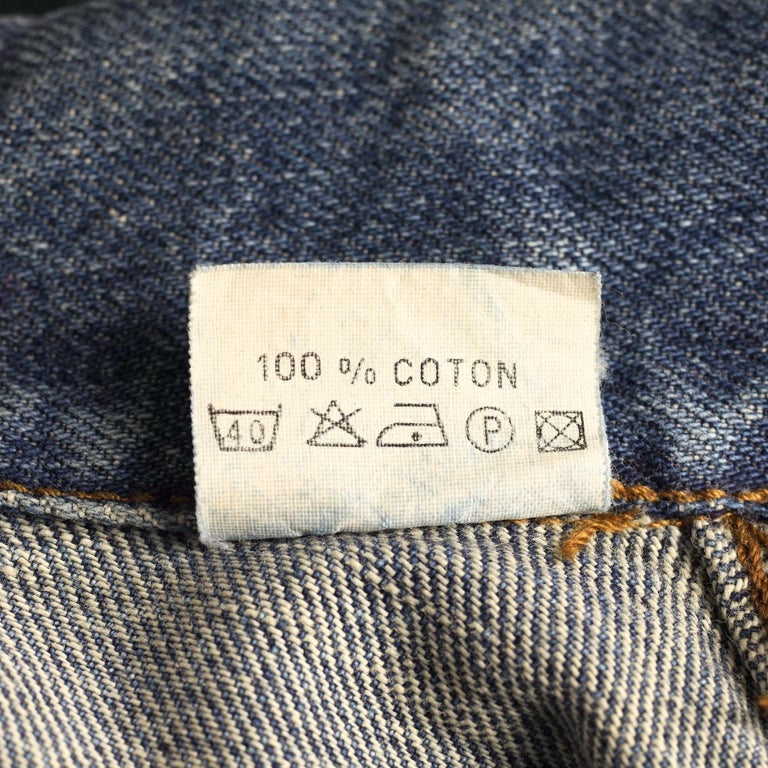 Vintage JEAN PAUL GAULTIER Open Sided Denim Vest For Sale at