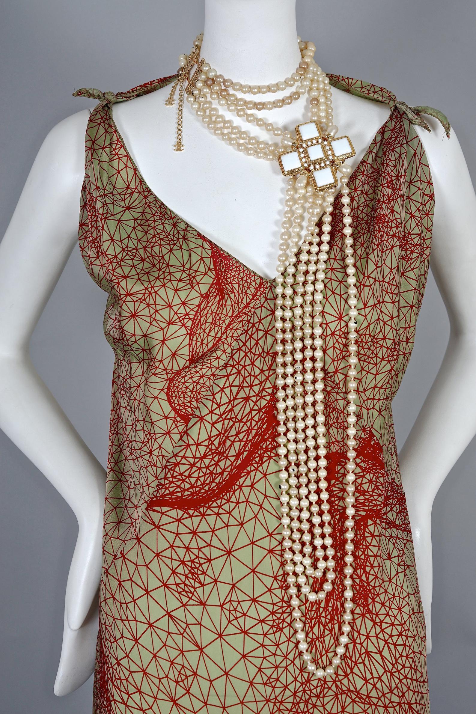 Brown Vintage JEAN PAUL GAULTIER Optic Illusion Geometric Iridescent Asymmetric Dress For Sale