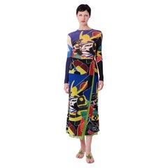 Vintage Jean Paul Gaultier S/S 1999 Kabuki Print Mesh Co–ord