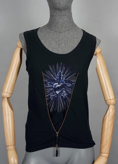 Vintage JEAN PAUL GAULTIER "Safe Sex Forever" Zipper Sleeveless Shirt Tank Top