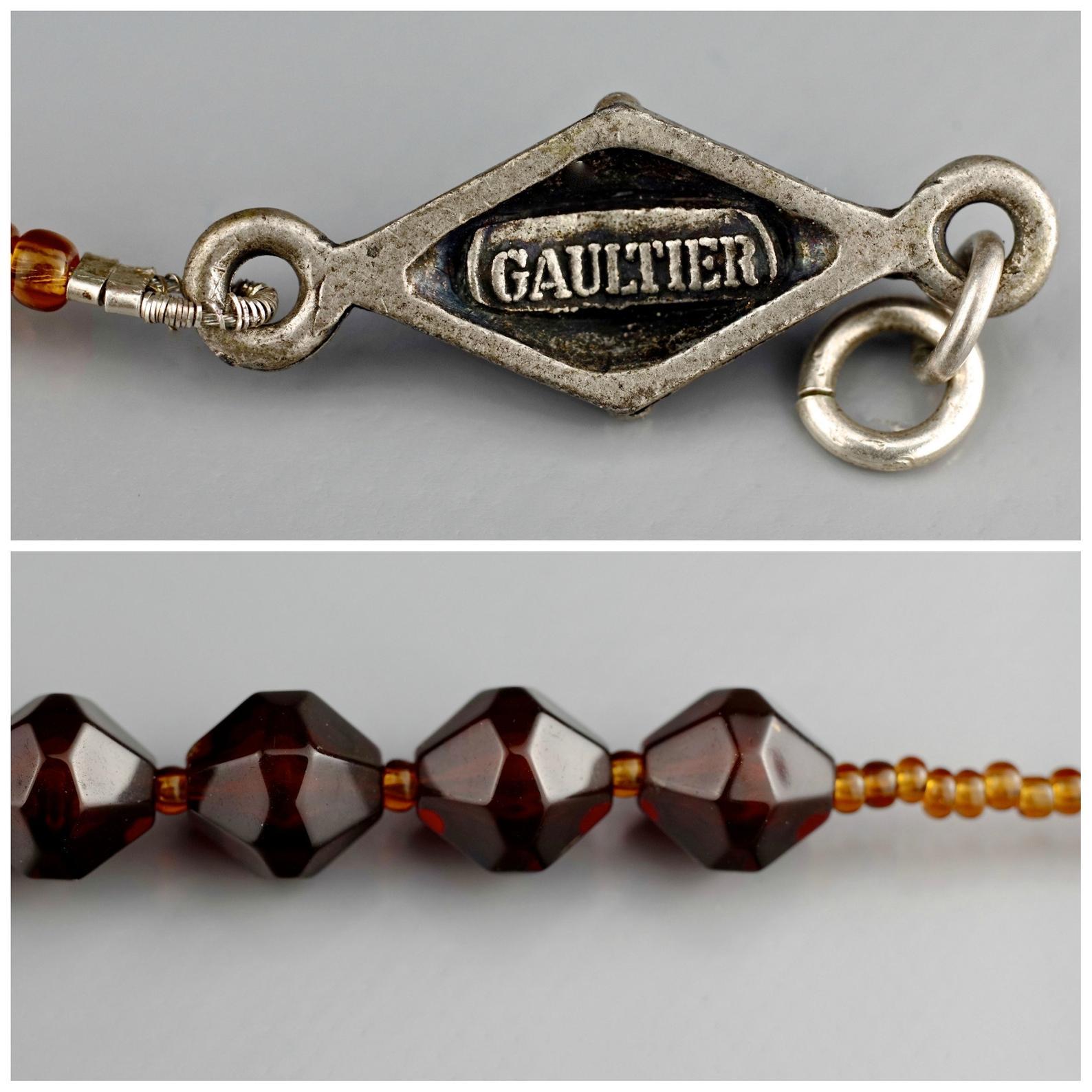 Vintage JEAN PAUL GAULTIER Scapular Saint Charm Necklace For Sale 5