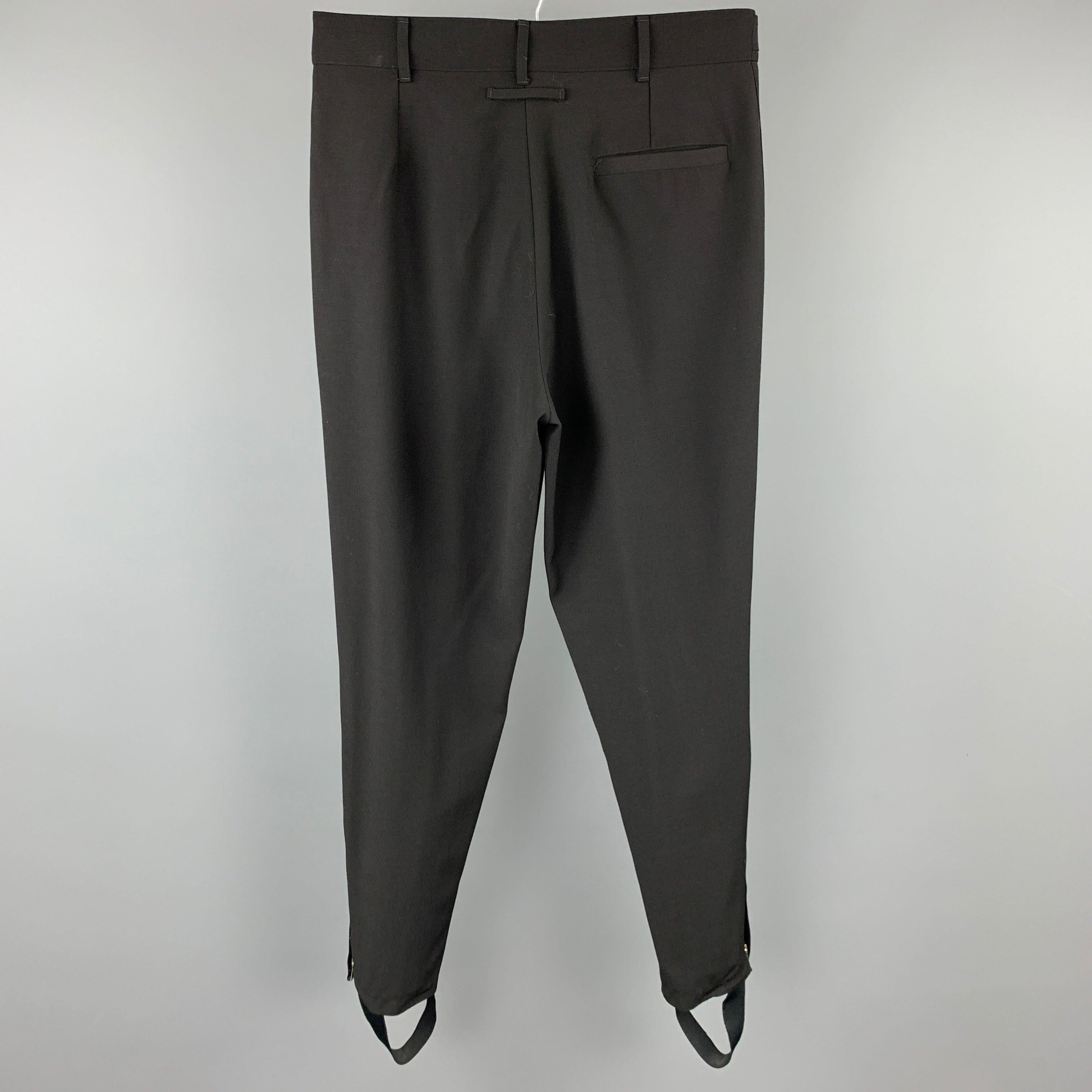 Vintage JEAN PAUL GAULTIER Size 34 Black Jodhpurs Dress Pants In Good Condition For Sale In San Francisco, CA