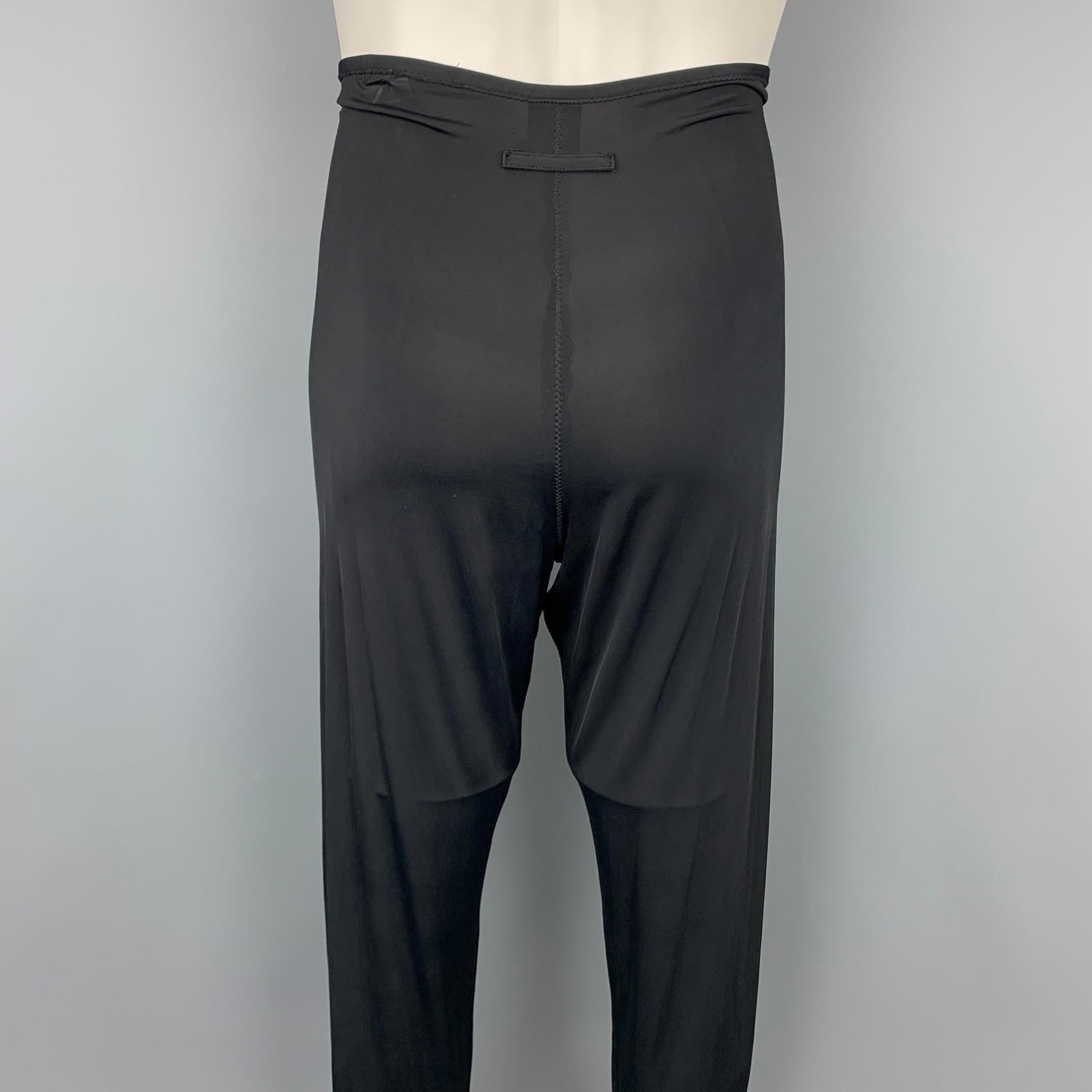 jean paul gaultier black polyamide jumpsuit