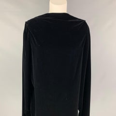 Vintage JEAN PAUL GAULTIER Size M Black Velvet Boat Neck Dress