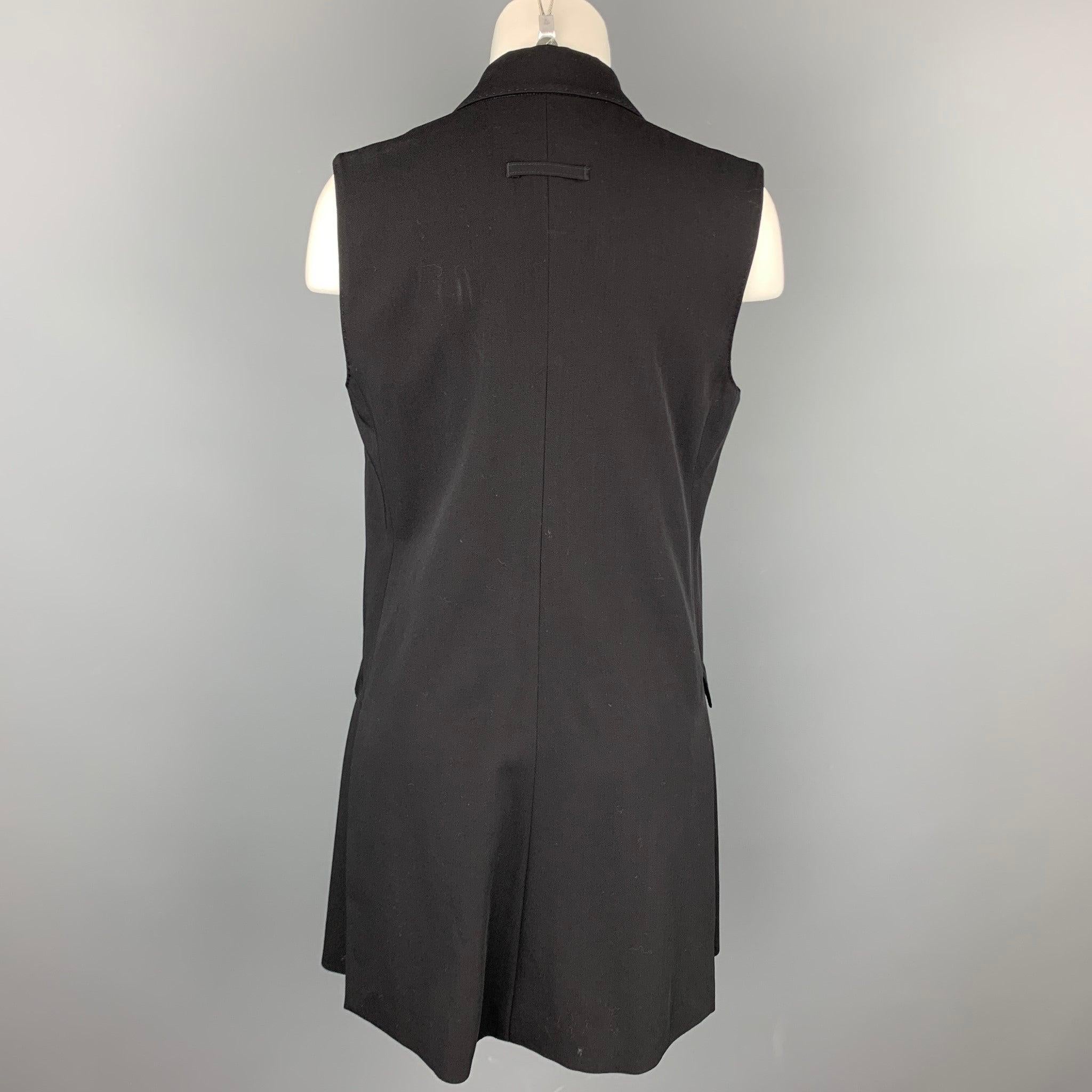 Women's Vintage JEAN PAUL GAULTIER Size M Wool Blend Double Breasted Sleeveless Vest For Sale