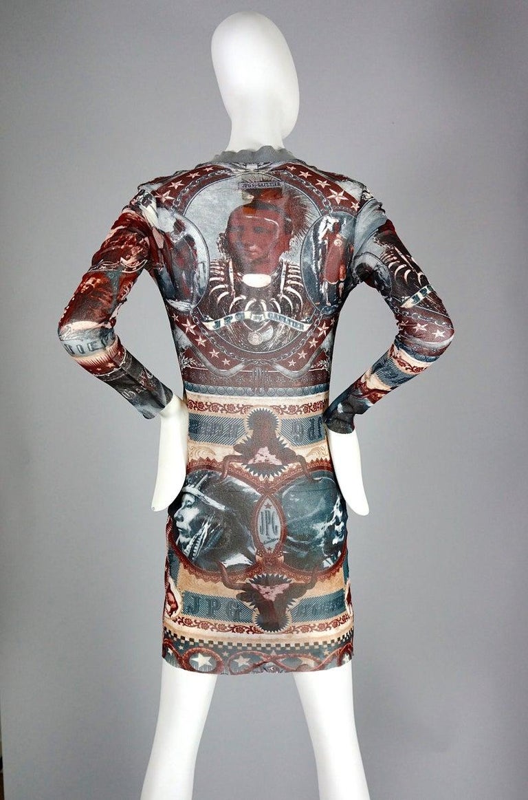 Vintage JEAN PAUL GAULTIER Skeleton Tattoo Dress at 1stDibs jean paul