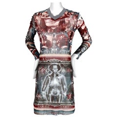 Vintage JEAN PAUL GAULTIER Skeleton Tattoo Dress