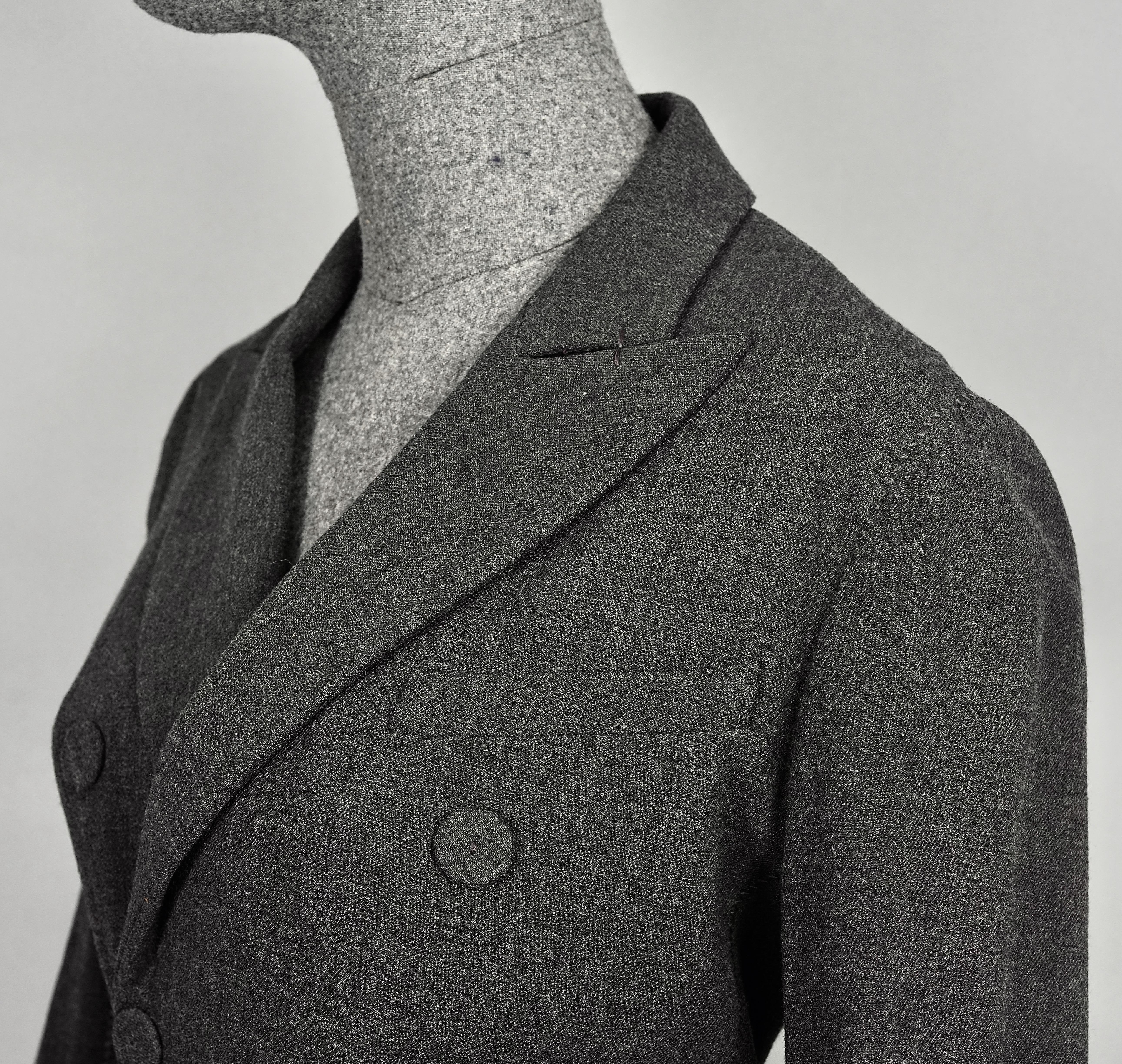 Vintage JEAN PAUL GAULTIER Smoking Double Breasted Wool Dress Suit 1