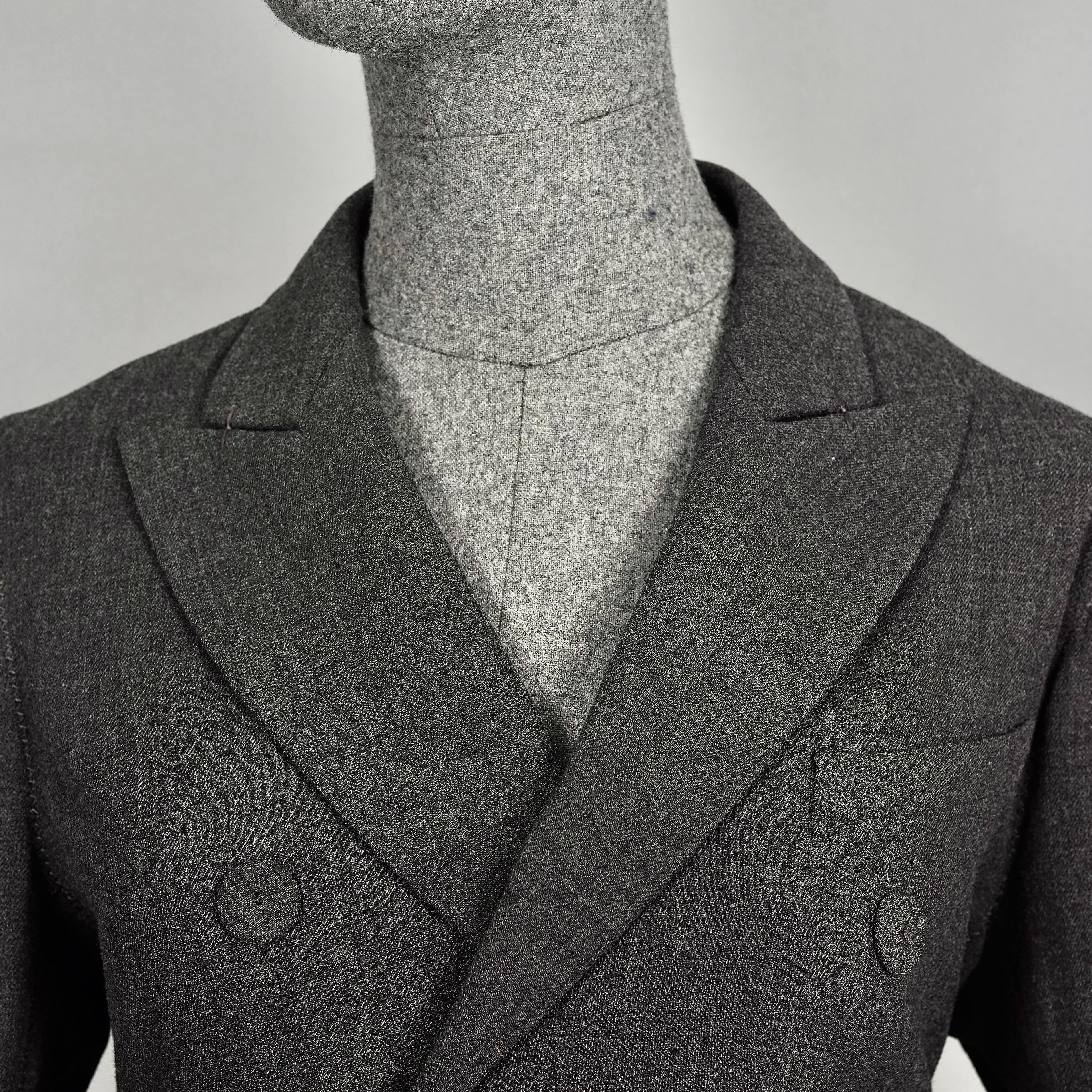 Vintage JEAN PAUL GAULTIER Smoking Double Breasted Wool Dress Suit 2