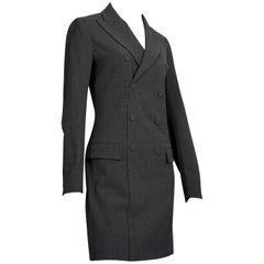 Vintage JEAN PAUL GAULTIER Smoking Double Breasted Wool Dress Suit