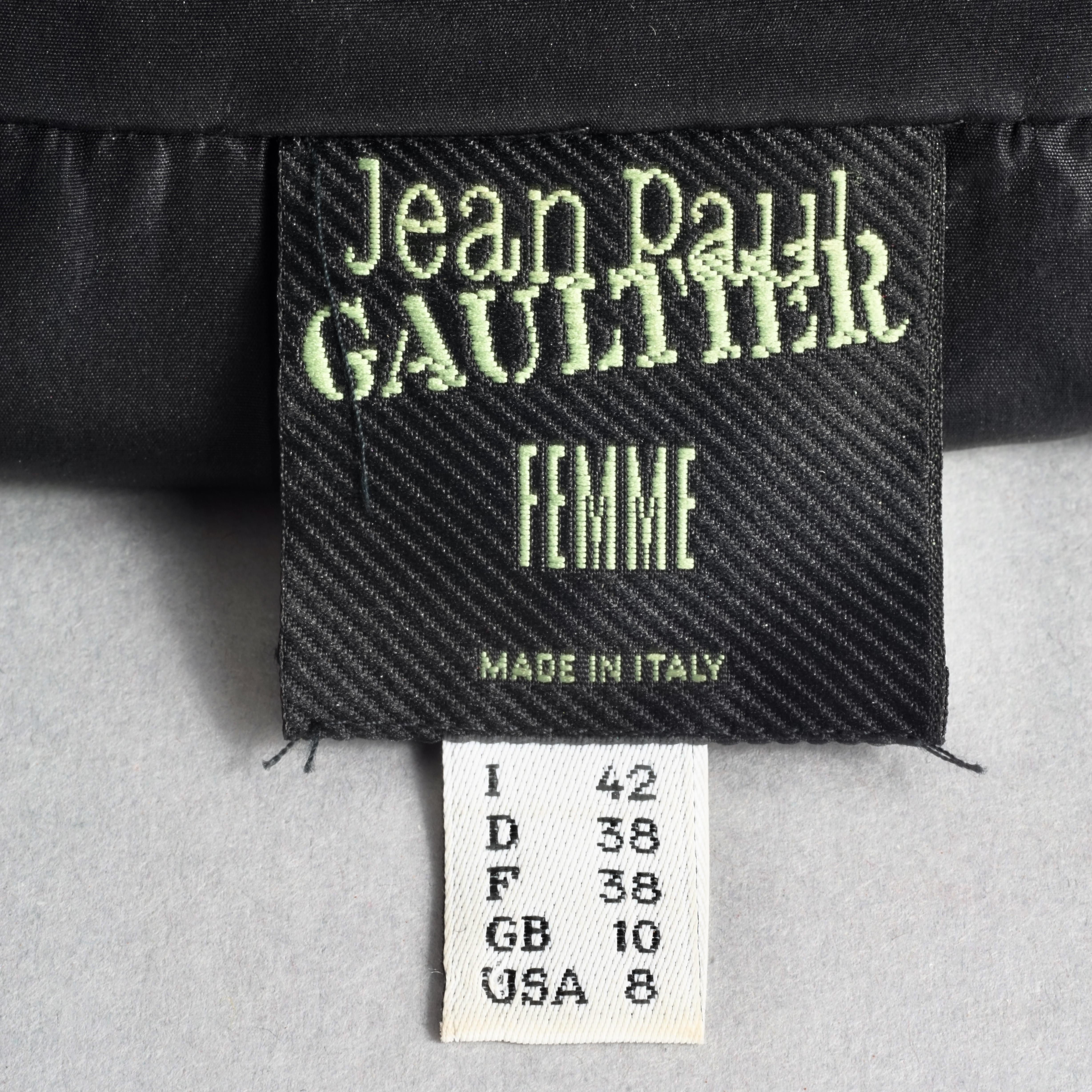 Vintage JEAN PAUL GAULTIER Smoking Trompe L'oiel Inverted Seam Blazer Jacket For Sale 1