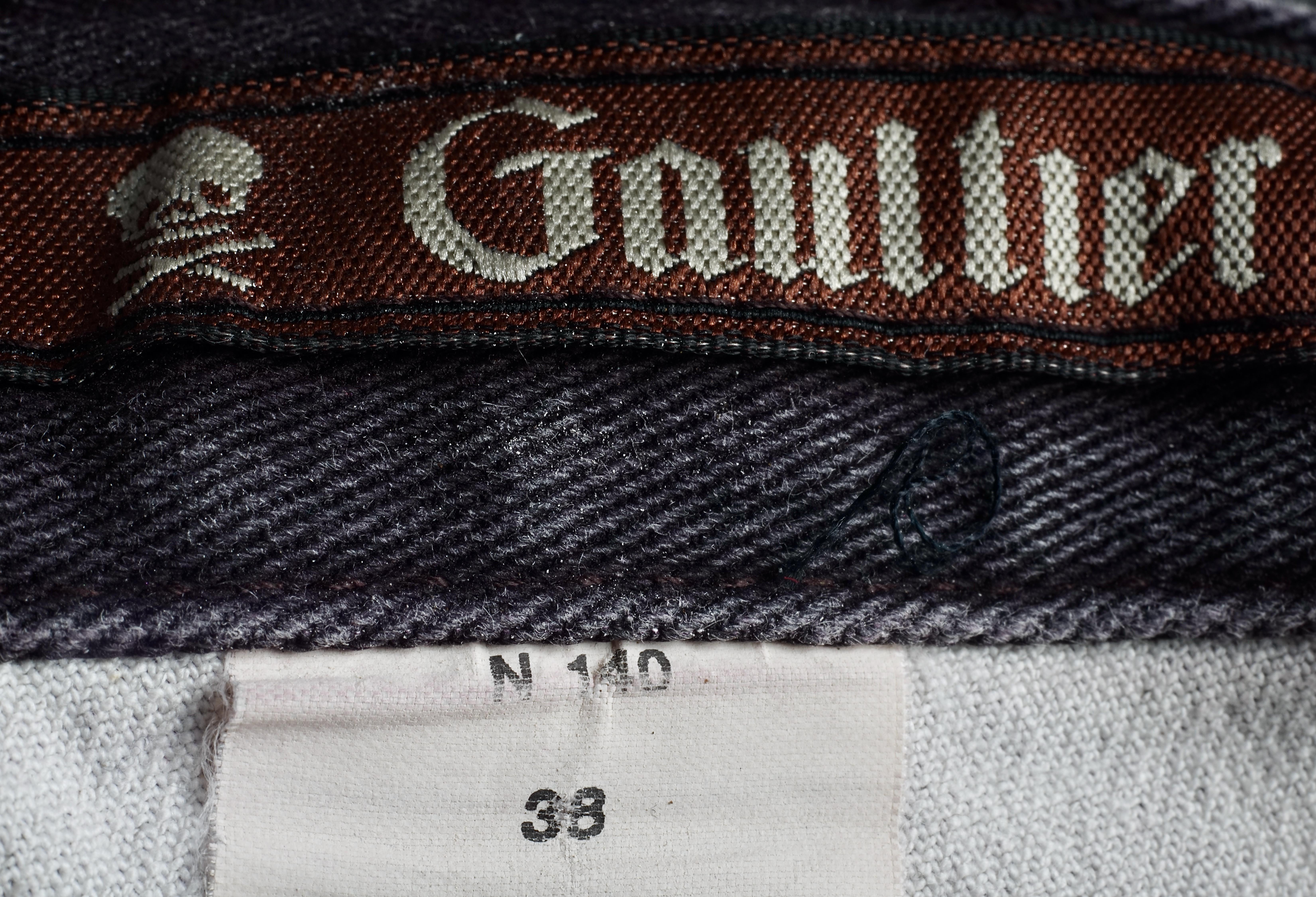 Vintage JEAN PAUL GAULTIER Trompe L'Oeil Collection Denim Illusion Pants 2