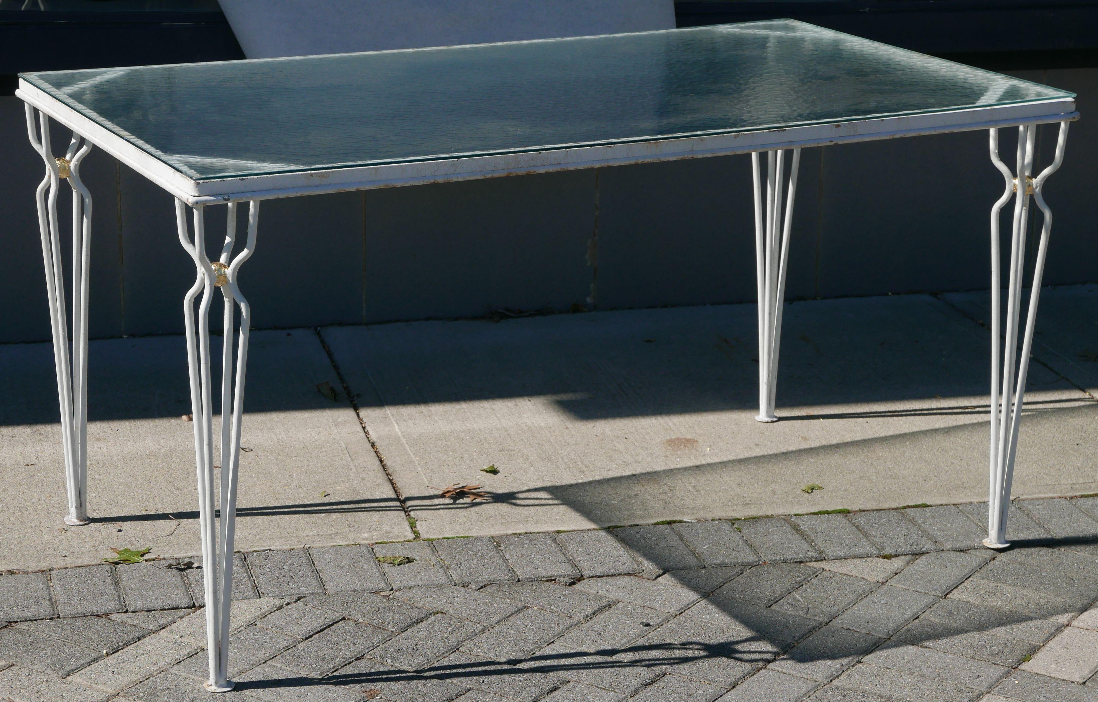 Gilt Vintage Parzinger style Table, circa 1950 For Sale