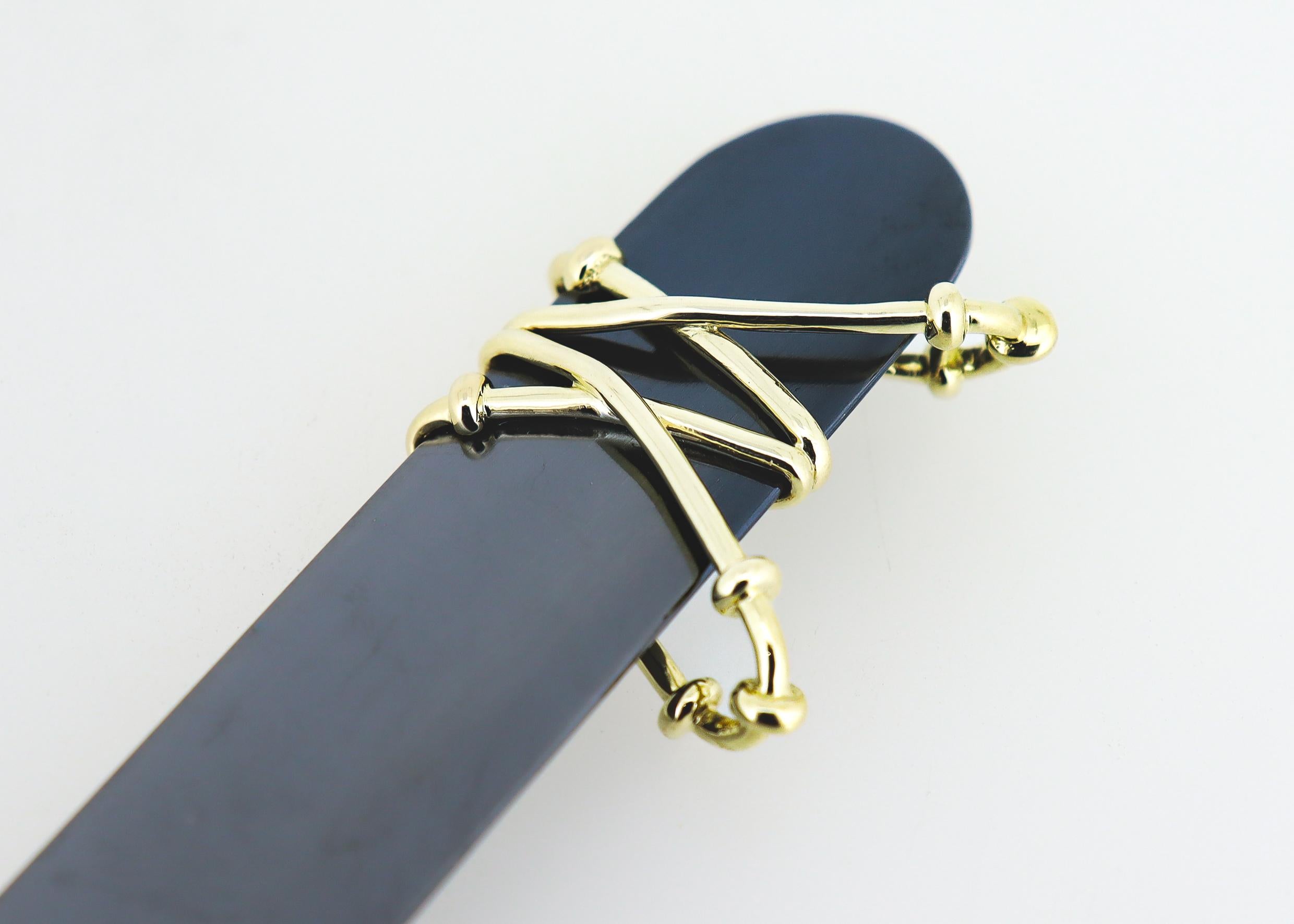 Brieföffner aus 18 Karat Gold und Hämatit, Jean Schlumberger für Tiffany & Co., Vintage im Angebot 4