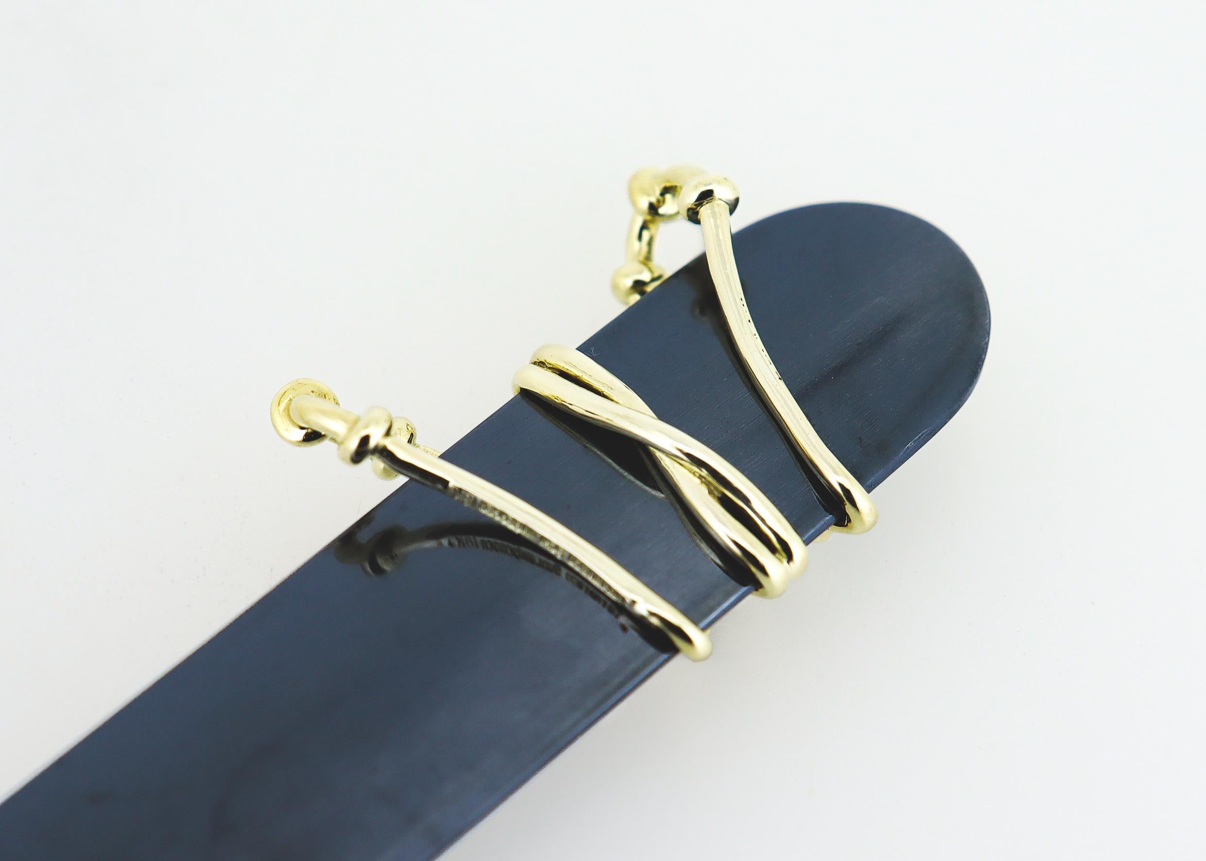 Vintage Jean Schlumberger for Tiffany & Co. 18K Gold & Hematite Letter Opener For Sale 5