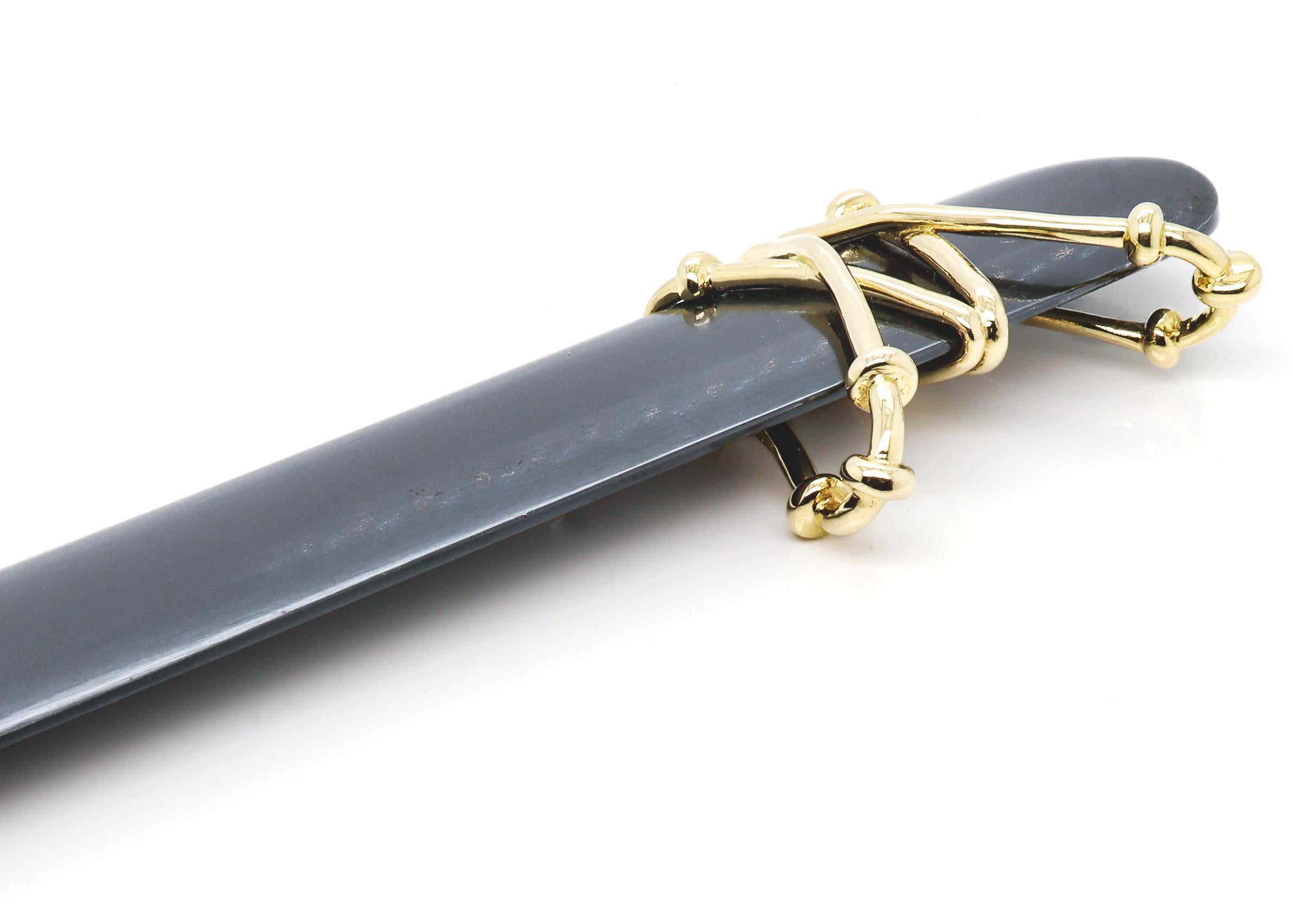 Vintage Jean Schlumberger for Tiffany & Co. 18K Gold & Hematite Letter Opener For Sale 6