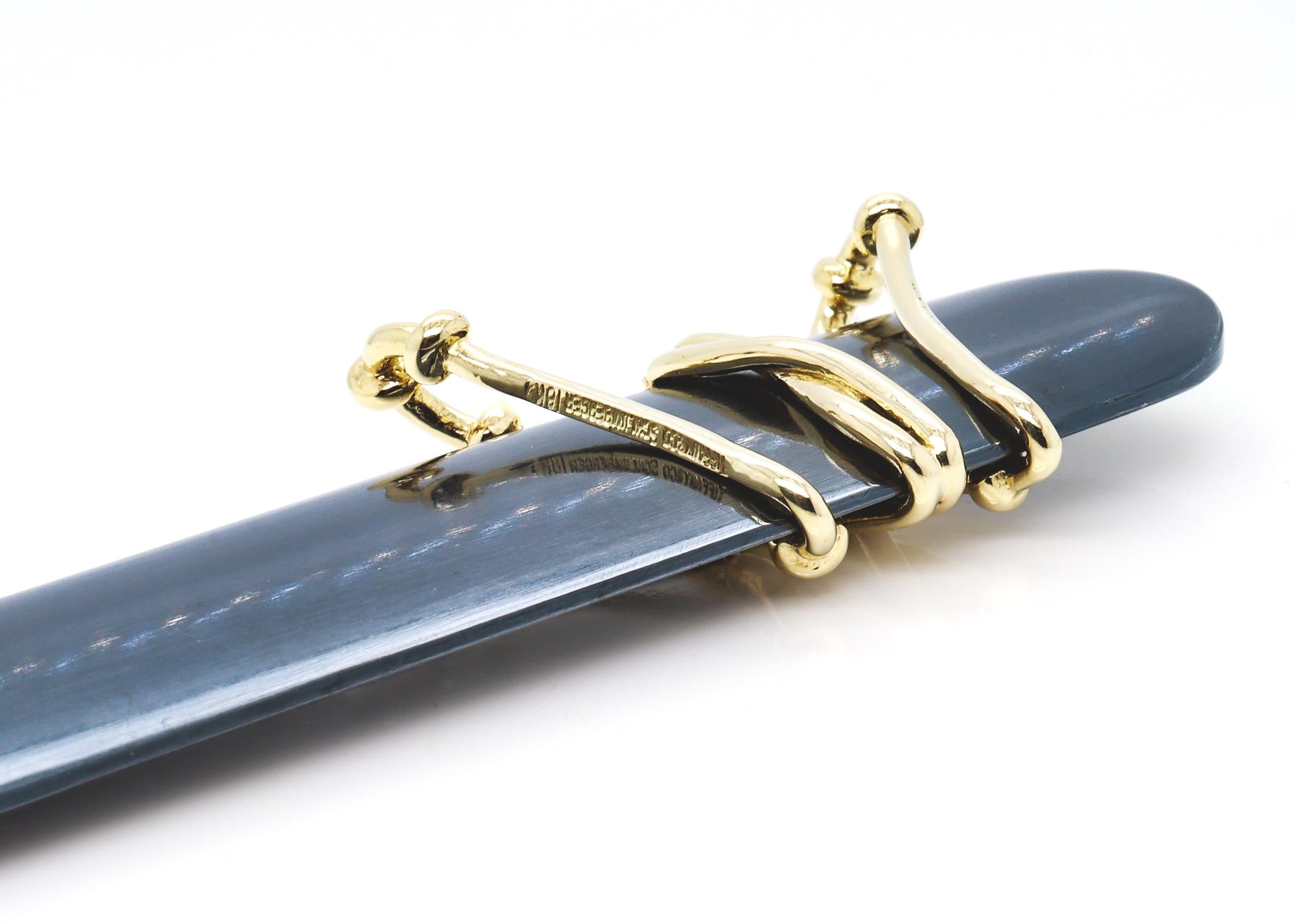 Vintage Jean Schlumberger for Tiffany & Co. 18K Gold & Hematite Letter Opener For Sale 8