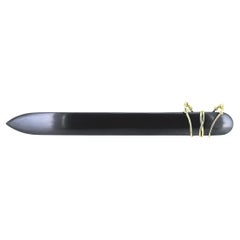Jean Schlumberger for Tiffany & Co. d'epoca, in oro 18 carati e ematite, tagliacarte