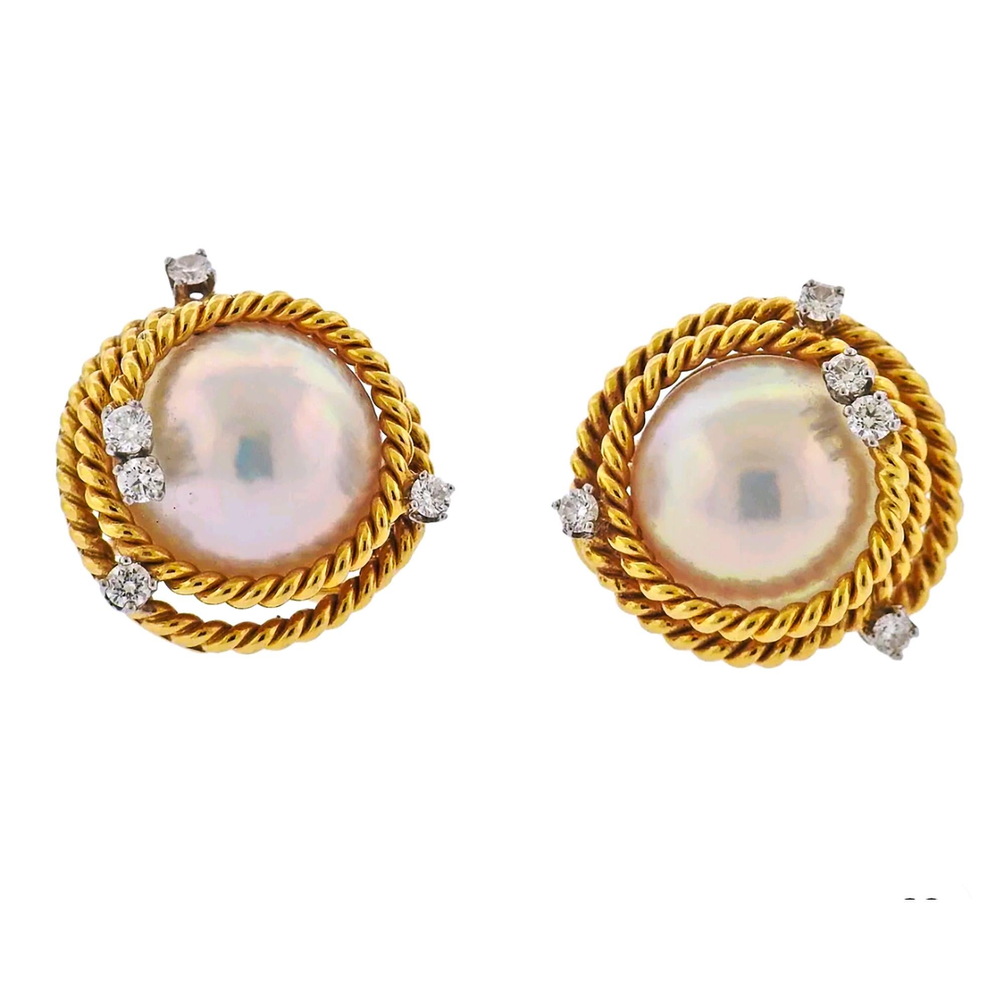 1990s Vintage Pair of Tiffany and Co made by Schlumberge 