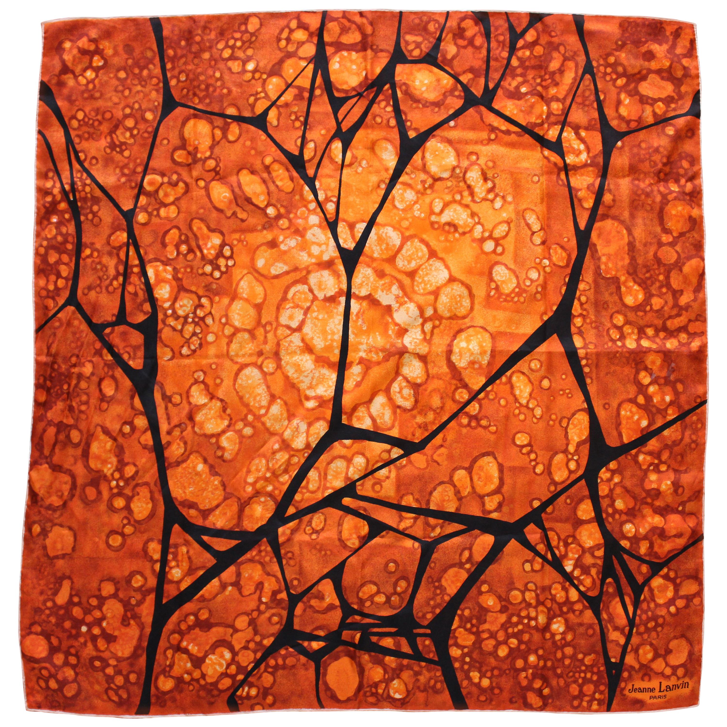 Vintage Jeanne Lanvin Silk Scarf