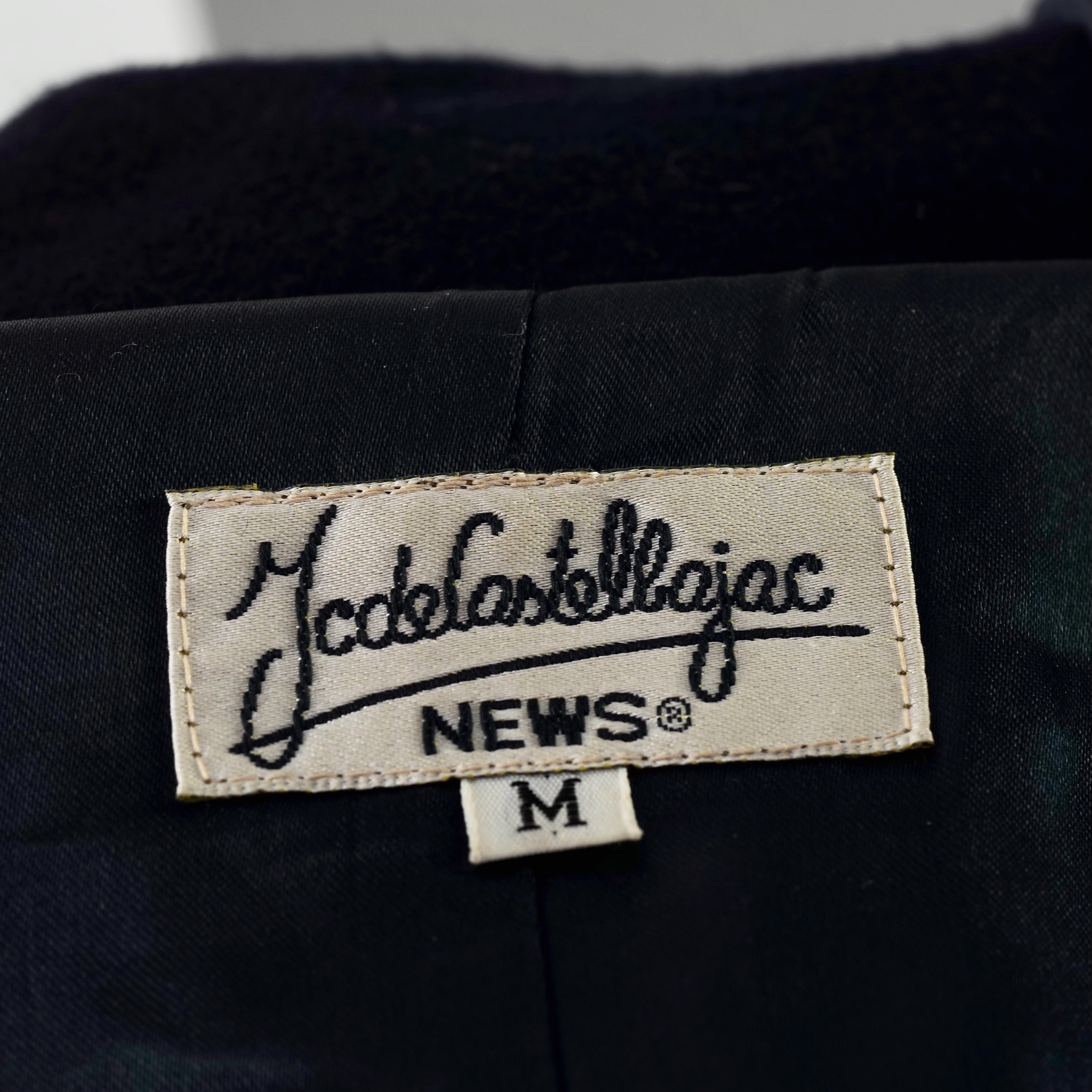 Vintage JEANS CHARLES de CASTELBAJAC Arrows Large Pockets Hooded Duffle Coat For Sale 8