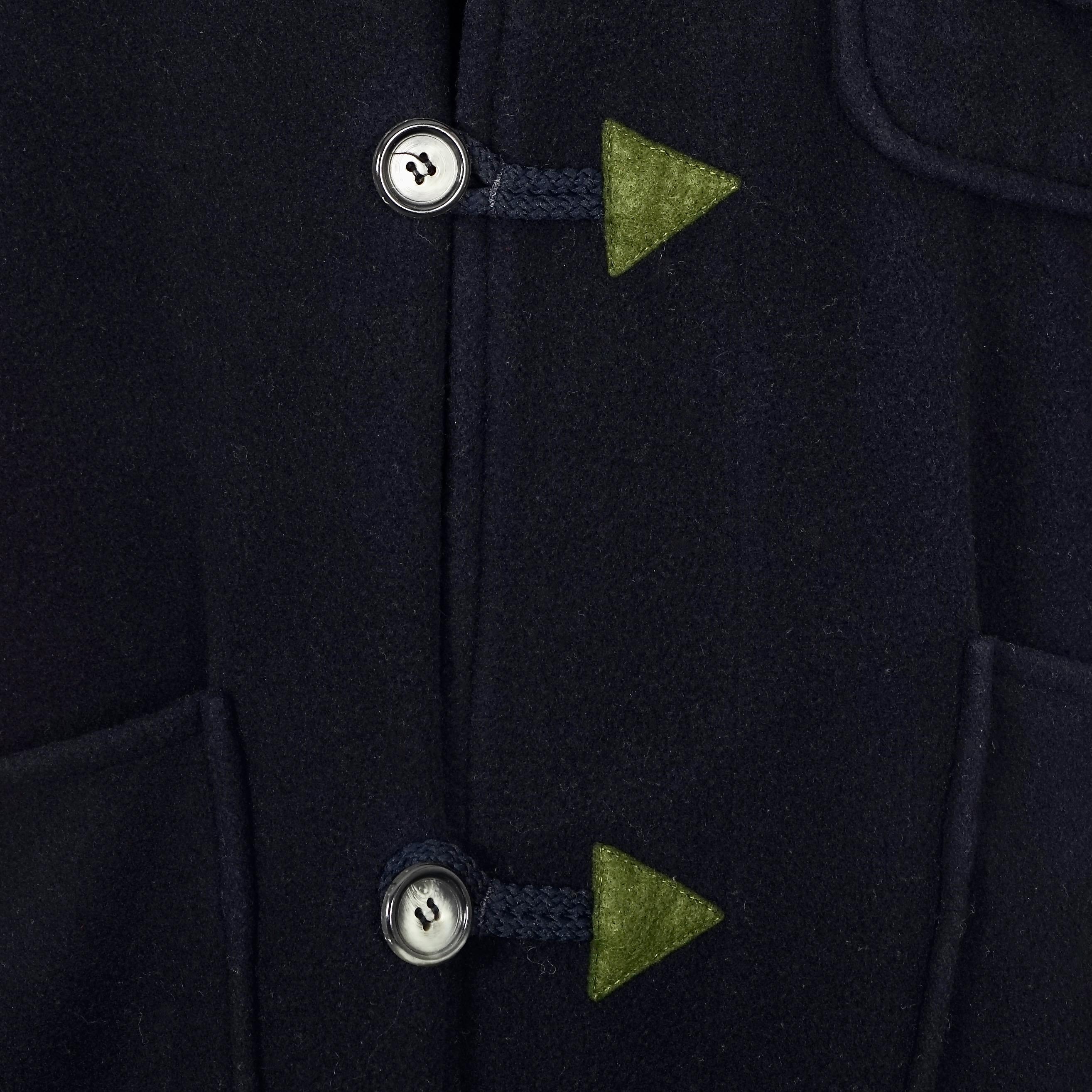 Vintage JEANS CHARLES de CASTELBAJAC Arrows Large Pockets Hooded Duffle Coat For Sale 5