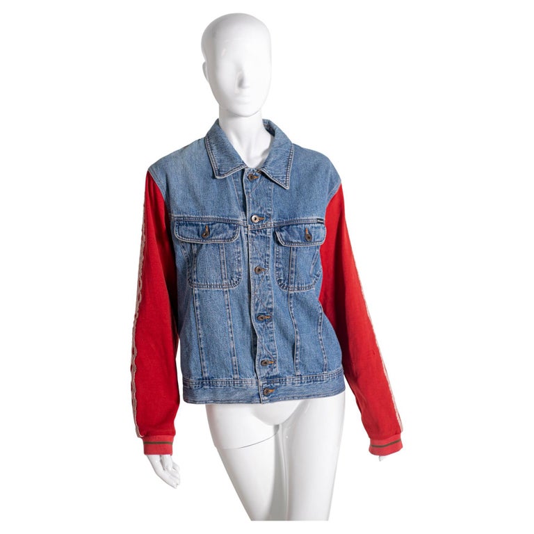 Giacca di jeans vintage di Dolce and Gabbana, etichetta originale