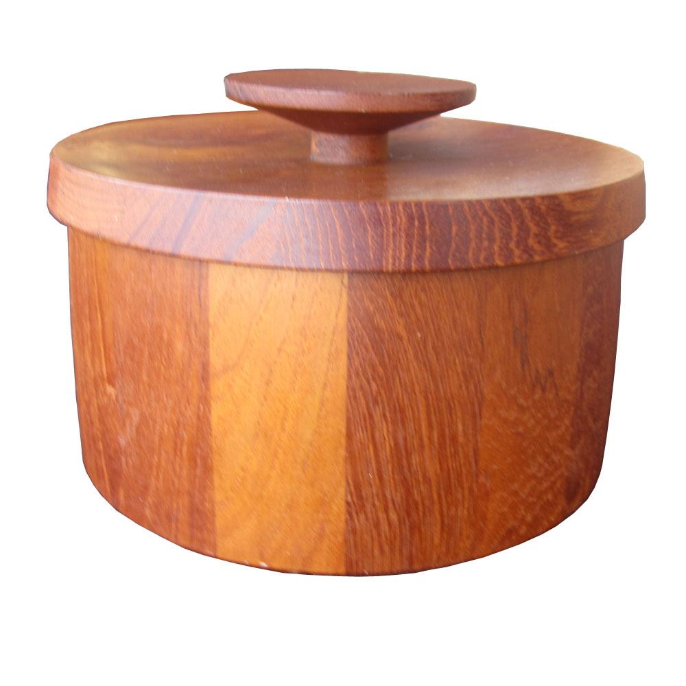 dansk wooden ice bucket