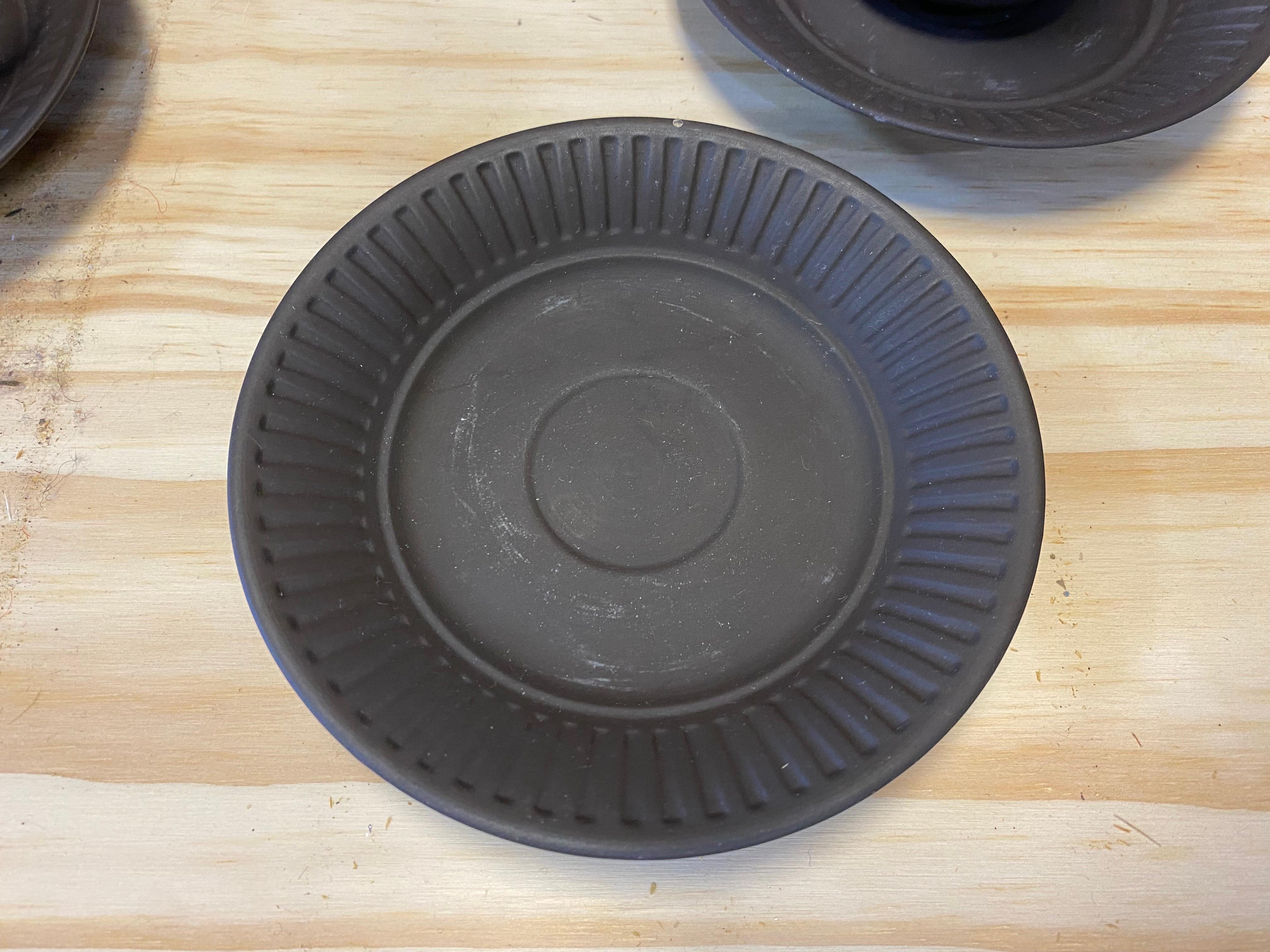 Mid-Century Modern Vintage Jens Quistgaard for Dansk Flamestone Espresso Cups and Saucers