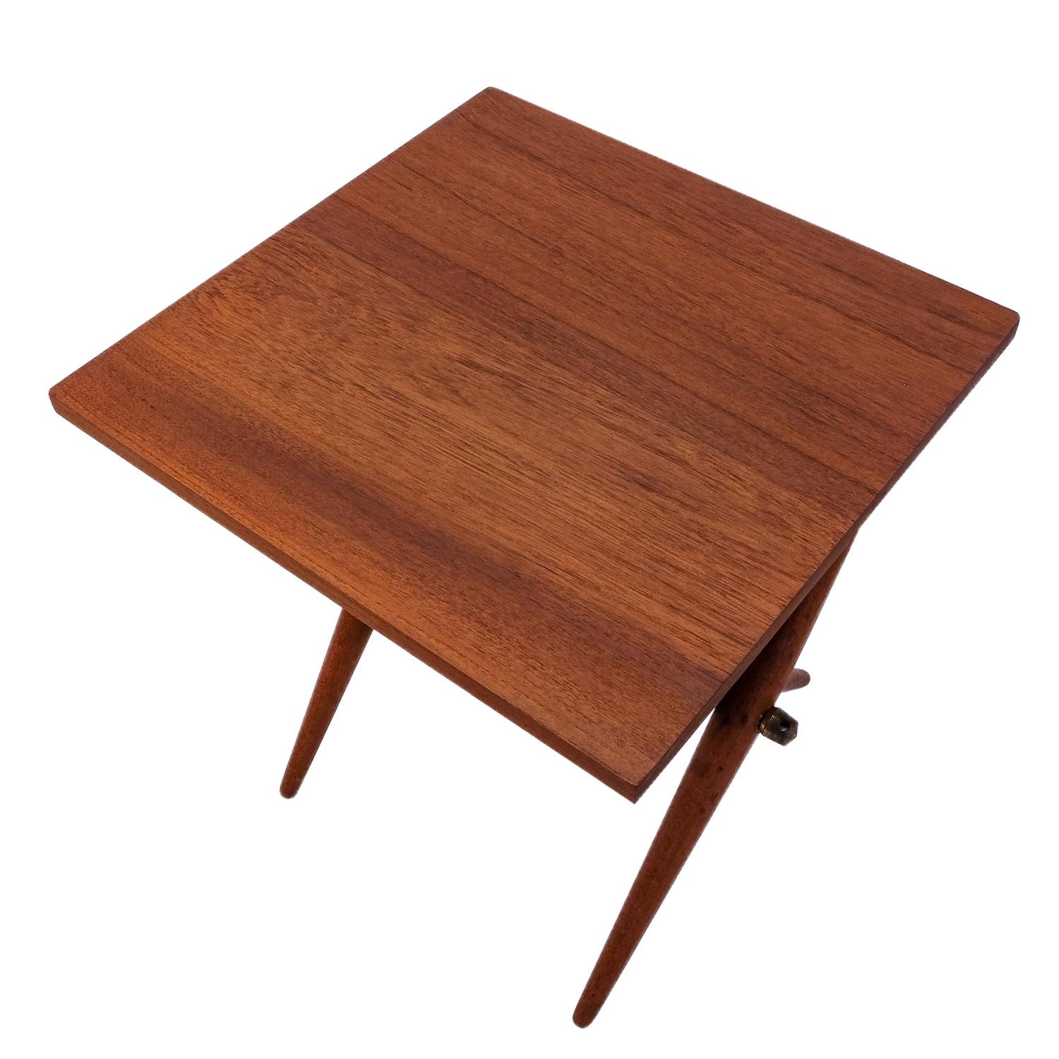 Vintage Jens Quistgaard Teak Side Table, 1960s In Good Condition In Bern, CH