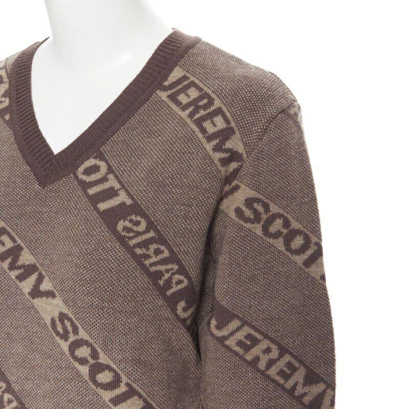 vintage JEREMY SCOTT PARIS brown logo intarsia wool short sweater S
Reference: TGAS/A05726
Brand: Jeremy Scott
Designer: Jeremy Scott
Material: Wool
Color: Brown
Pattern: Striped
Extra Details: Highly coveted and collectible collection.
Made in: